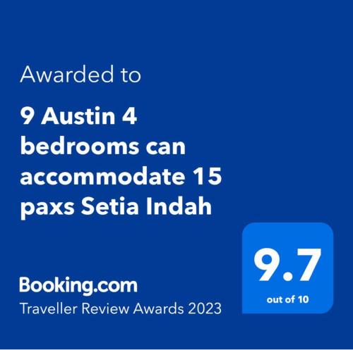 Austin Perdana 5mins to AICC Opposite HSI Austin Perdana 5mins to AICC Opposite HSI