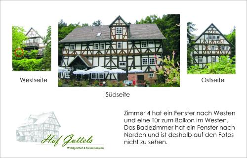 Hof Guttels Waldgasthof Ferienpension 3.8km von Alheim entfernt