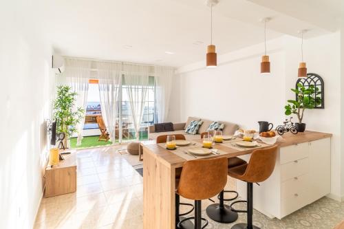 廚房, Almare Suites Burbujas I - Vistas al mar, golf, junto a la playa in 雷塔馬爾