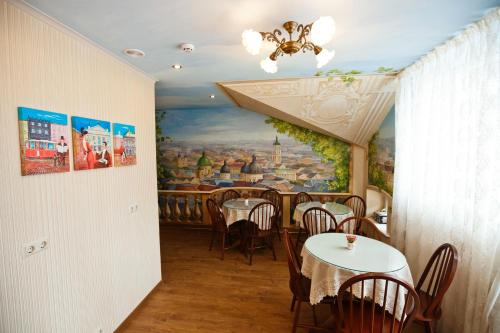 مطعم, Mini-Hotel Guest House Inn Lviv in مقاطعة ليشاكيفسكي