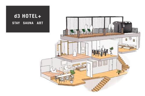 d3 HOTEL+Gallery 2 & 3, Osaka