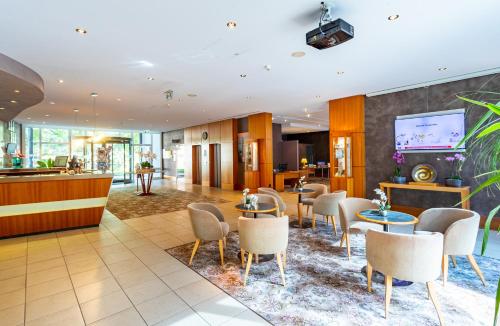 共用Lounge/電視區, 格爾利茨酒店 (Parkhotel Gorlitz) in 哥利茲市中心