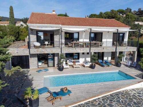 Villa 250m 8 adultes 4 enf vue mer - Accommodation - La Croix-Valmer