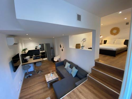 LOFT ROTONDE*PARKING*WIFI*CLIM*SMART TV*RUE CALME