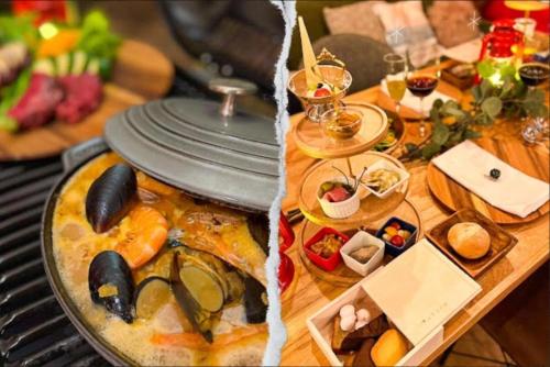 Food and beverages, ファームグランピング　ル・クロ　かいづか　いぶきヴィレッジ in Kishiwada