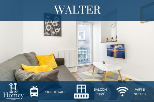 B&B La Roche-sur-Foron - HOMEY WALTER - Proche Gare - Balcon privé - Wifi - Bed and Breakfast La Roche-sur-Foron