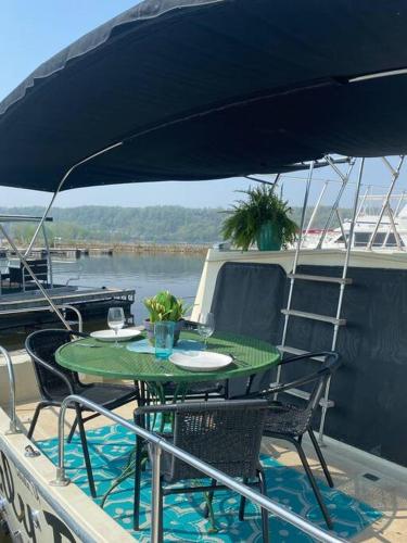 The Lily Pad Boatel Houseboat in Savanna