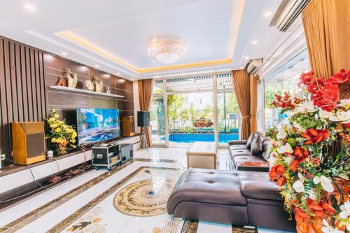 Villa FLC Sầm Sơn Ngọc Trai - Ngay Gần Biển - 공용 라운지/TV 시청 구역
