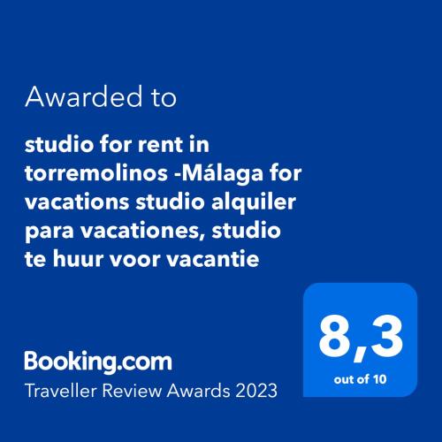 studio for rent in torremolinos -Málaga for vacations studio alquiler para vacationes, studio te huur voor vacantie