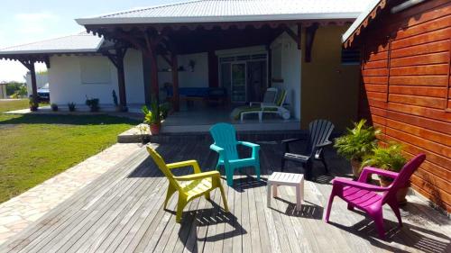 Bungalow d'une chambre avec jardin clos et wifi a Saint Francois a 2 km de la plage - Location saisonnière - Saint François