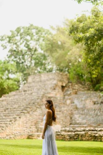 Hacienda extraordinaria, jardines preciosos y pirámides