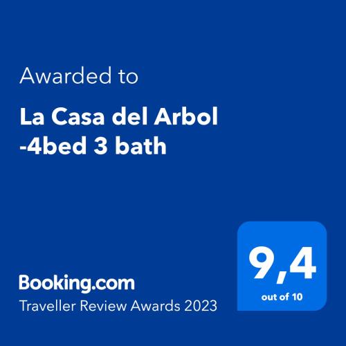 La Casa del Arbol -4bed 3 bath