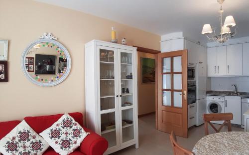 Apartamento con vistas, ascensor y parking en Portosín