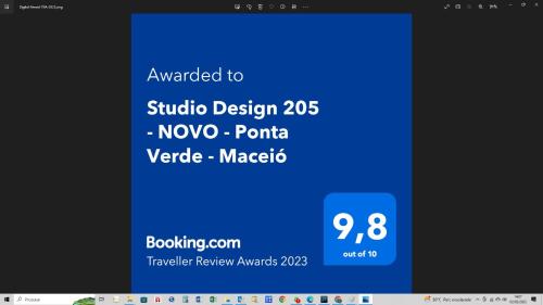 Design 205 - Quarto e Sala 42 M2- NOVO - Ponta Verde - Maceió, Maceió (zdjęcie 6)