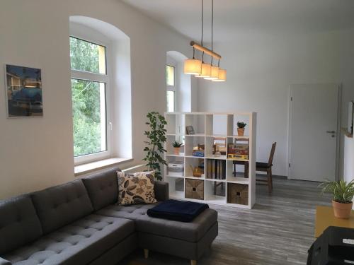Der graue Salon in Annaberg-Buchholz, Deutschland
