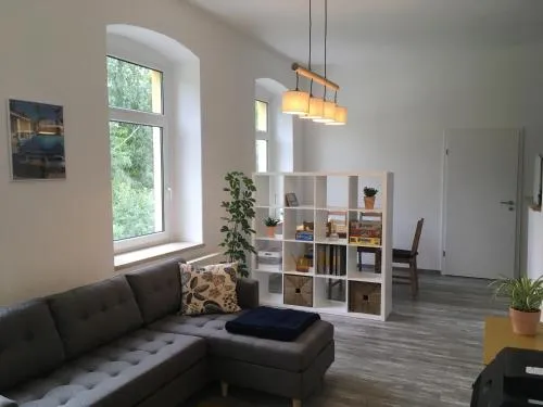 Der graue Salon in Annaberg-Buchholz, Deutschland