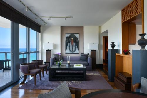 Two-Bedroom Suite with City and Ocean View