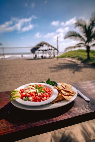 Beach, The Driftwood Surfer Beachfront Hostel / Restaurant / Bar, El Paredon in El Paredon Buena Vista