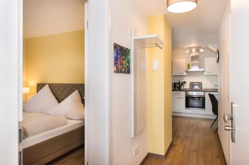 مطبخ, Ferienwohnung Riesling im Weingut Lamm Jung in Eltville am Rhein