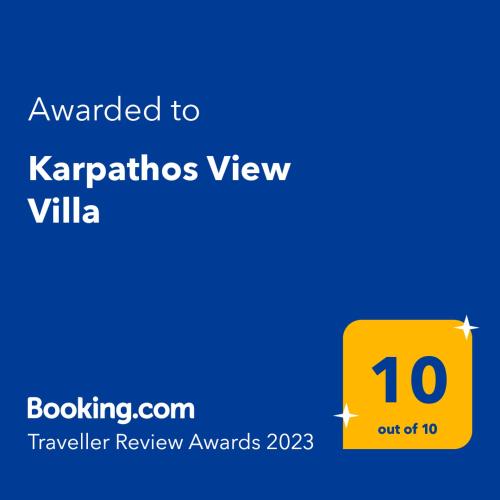 Karpathos View Villa