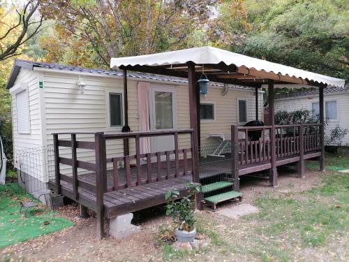 mobil home dans camping 3 etoiles mas de lastourg avec piscine,snack, - Location saisonnière - Villefranche-de-Conflent