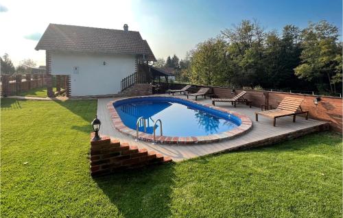 Beautiful home in Hrebinec with Outdoor swimming pool, 2 Bedrooms and WiFi