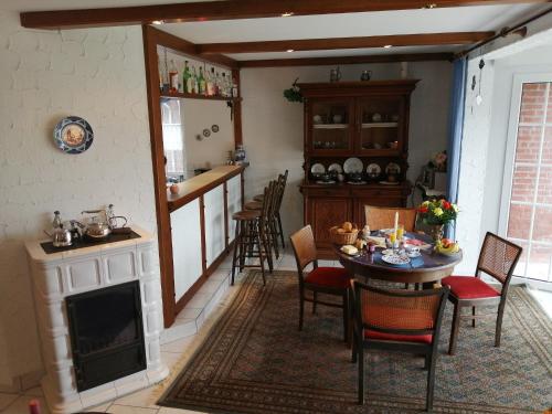 virtuve, Ferienwohnung Leezdorf in Leezdorf