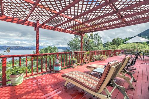 Spacious Kelseyville Home with Large Lakefront Deck!