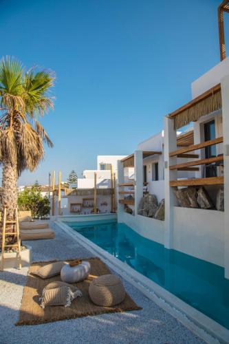 Unterkunft von außen, Sandaya Luxury Suites in Paros