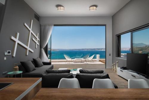 Luxury Villa Crete Villa Saphire 3 Bedroom Sea View Chania