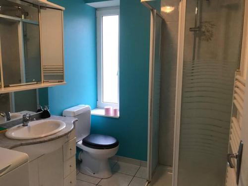 Fürdőszoba, Charmant appartement au calme avec parking in Mazagran