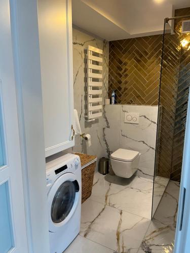Ванна кімната, Apartament Złoty 3 (Apartament Zloty 3) in Зблєво
