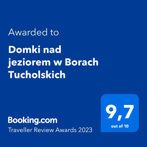 Domki nad jeziorem w Borach Tucholskich