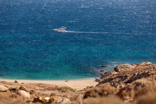 Elegant Seaside Villa, great views, infinity pool, Lia, Mykonos