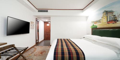 1 double bed