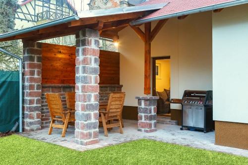 陽台/露台, Prázdninový dům Valdík (Prazdninovy dum Valdik) in 羅科特