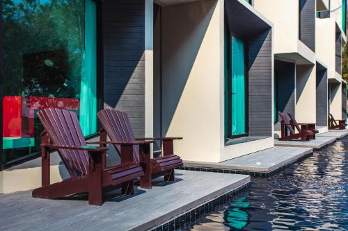 شرفة/ تراس, Stellars Samed Resort in مركز مدينة ساميد