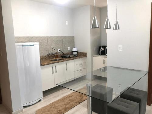 Konyha, Saint Sebastian Flat 213 - Com Hidro! até 4 pessoas, Duplex, no centro (Saint Sebastian Flat 213 - Com Hidro! ate 4 pessoas, Duplex, no centro) in Jaragua Do Sul