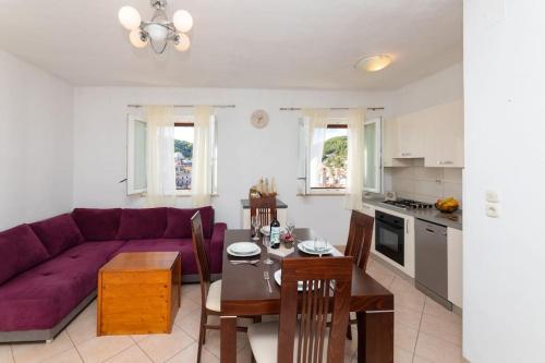 Konyha, BENTO apartment - best VIEW on town and sea in Praznica