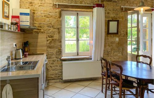 Nice Home In St, Jean Aux Amognes With Kitchen