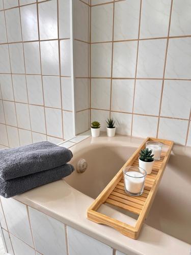 Vannas istaba, Appartement Auhagen - Küche, Badewanne, Regendusche, Netflix (Appartement Auhagen - Kuche, Badewanne, Regendusche, Netflix) in Auhagen