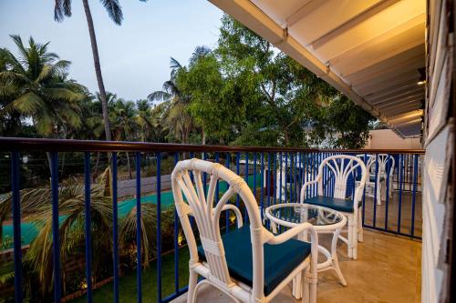 Balcony/terrace, Sandbanks Beach Villas, Morjim in Morjim
