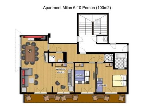 Superior Three-Bedroom Apartment with Balcony