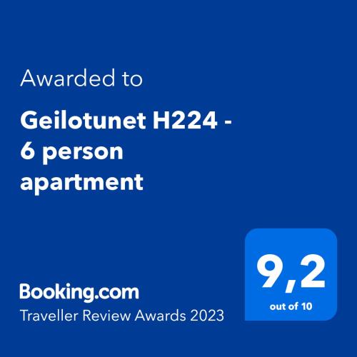Geilotunet H224 - 6 person apartment