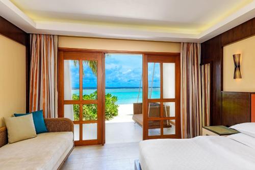 Deluxe King Room with Beach View room in Sheraton Maldives Full Moon Resort & Spa