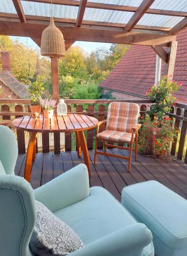 Balcony/terrace, Luxurioses Loft mit schonem Blick in Tremsbuttel