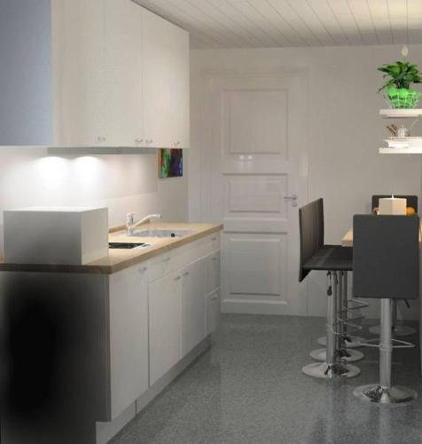 Kitchen, Helts B&B - Helts Guesthouse in Gjellerup Kirkeby