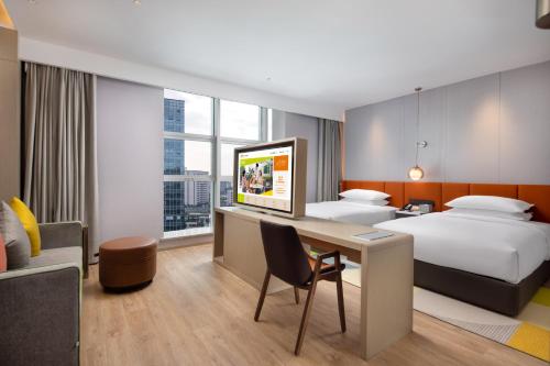 2 double beds