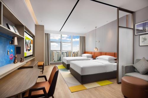 2 double beds