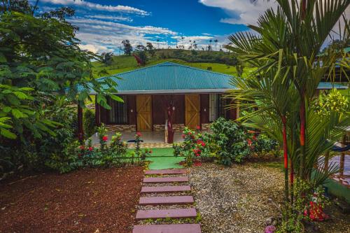 Rõdu/terrass, Rio Celeste Springs Blue Lodge in Bijagua De Upala